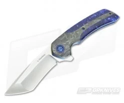Les Voorhies Custom Void Blue Kirinite and S35VN Flipper