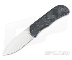 Burger Custom EXK Plus Marbled Carbon Fiber M390 IKBS Top Flipper