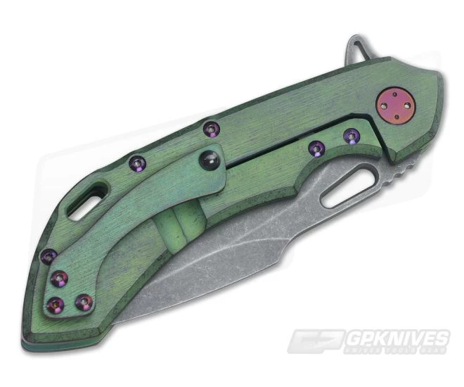 Olamic Cutlery Wayfarer 247H Kinetic Rainforest Harpoon Stonewashed M390 Flipper 4 Olamic Cutlery Wayfarer 247H Kinetic Rainforest Harpoon Stonewashed M390 Flipper - Image 2