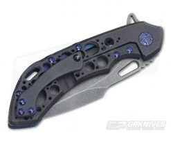 Olamic Cutlery Wayfarer 247H Kinetic Ocean Acid Rain Harpoon Stonewashed M390 Flipper 6 Olamic Cutlery Wayfarer 247H Kinetic Ocean Acid Rain Harpoon Stonewashed M390 Flipper -Outlet Flippers Store 3434 2