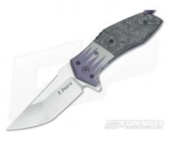 Randy Doucette Barricade Marbled Carbon Fiber Ti Bolsters Smoker Bead Flipper