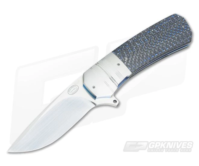 Herucus Blomerus LL 15 Blue Silver LS Carbon Fiber Liner Lock Folder 3 Herucus Blomerus LL 15 Blue Silver LS Carbon Fiber Liner Lock Folder