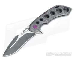Olamic Cutlery Wayfarer 247H Purple Seabed Harpoon M390 Flipper