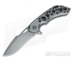 Olamic Cutlery Wayfarer 247H Acid Rain Harpoon M390 Flipper