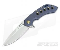 Olamic Cutlery Wayfarer 247 Kinetic Ocean Satin M390 Flipper