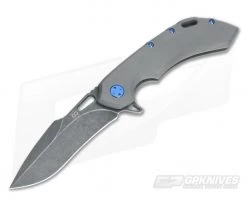 Olamic Cutlery Wayfarer 247H PVD Washed Harpoon M390 Flipper
