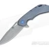 Olamic Cutlery Wayfarer 247 Kinetic Sky Stonewashed M390 Flipper -Outlet Flippers Store 3519 1