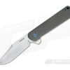 Enrique Pena Custom Barlow Clip Point Flipper Tumbled Bronze Titanium -Outlet Flippers Store 3568 1
