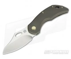 Olamic Cutlery Busker Semper Matte Bronze Anodized Satin M390 Top Flipper