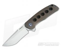 Enrique Pena Custom Dingo Clip Point CPM-154 5-Hole Titanium Frame Lock Flipper