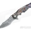 Brian Tighe Custom Tighe Breaker Damasteel Recurve Integral Moku-Ti Flipper 3663 -Outlet Flippers Store 3663 1