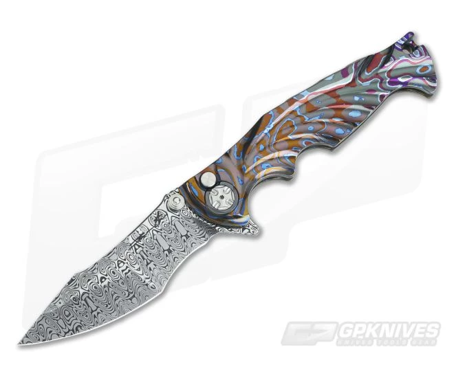 Brian Tighe Custom Tighe Breaker Damasteel Recurve Integral Moku-Ti Flipper 3663 3 Brian Tighe Custom Tighe Breaker Damasteel Recurve Integral Moku-Ti Flipper 3663