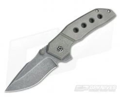 Chad Nell Hardline 3 Acid Washed Recurve AEB-L Titanium Frame Lock Flipper