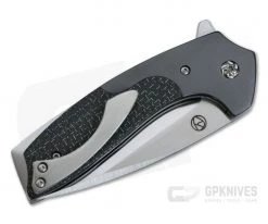 Les Voorhies Claymore Flipper Silver Lightening Strike Carbon Fiber S35VN 3930 6 Les Voorhies Claymore Flipper Silver Lightening Strike Carbon Fiber S35VN 3930 -Outlet Flippers Store 3930 2 1