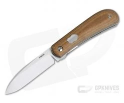 Enrique Peña Custom Mini Zulu Top Flipper Natural Micarta