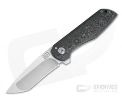 Jared Price Custom Ptarmigan Lightweight Satin CTS-XHP Fatcarbon Carbon Fiber Titanium Frame Lock Flipper