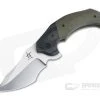 Greg Lightfoot Custom Element Carbon Fiber Bolstered Green Micarta CPM-154 Flipper -Outlet Flippers Store 3967 1