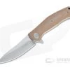 Kershaw Concierge Sinkevich Stonewashed D2 Brown Micarta KVT Liner Lock Flipper 4020MCB -Outlet Flippers Store 4020mcb