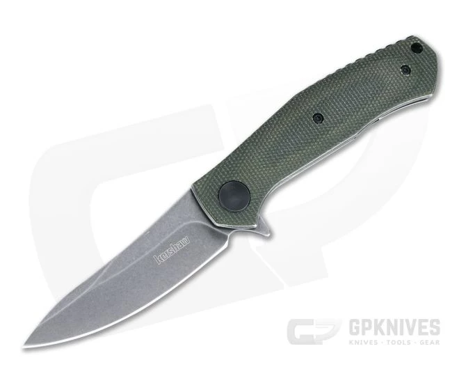 Kershaw Concierge Sinkevich BlackWash D2 Green Micarta KVT Liner Lock Flipper 4020MCG 3 Kershaw Concierge Sinkevich BlackWash D2 Green Micarta KVT Liner Lock Flipper 4020MCG