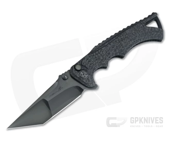 Brian Tighe Custom Tighe Fighter Carbon Fiber Black DLC CPM-154/S90V San Mai 3 Brian Tighe Custom Tighe Fighter Carbon Fiber Black DLC CPM-154/S90V San Mai