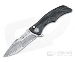 Brian Tighe Custom Tighe Down Damasteel Integral Unidirectional Carbon Fiber Flipper