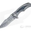 Brian Tighe Custom Tighe Down Damasteel Integral Titanium Blue FatCarbon Inlaid Flipper