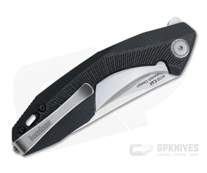 Kershaw Tumbler Sinkevich Stonewashed D2 G10/Carbon Fiber KVT Sub-Frame Lock Flipper 4038 4 Kershaw Tumbler Sinkevich Stonewashed D2 G10/Carbon Fiber KVT Sub-Frame Lock Flipper 4038 - Image 2