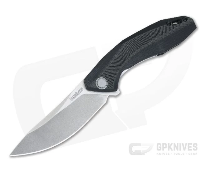 Kershaw Tumbler Sinkevich Stonewashed D2 G10/Carbon Fiber KVT Sub-Frame Lock Flipper 4038 3 Kershaw Tumbler Sinkevich Stonewashed D2 G10/Carbon Fiber KVT Sub-Frame Lock Flipper 4038