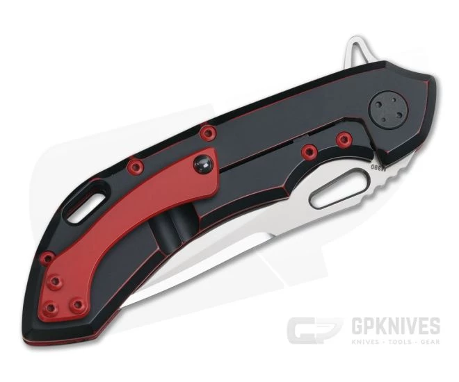 Olamic Cutlery Wayfarer Tanto 247T Black & Red GunKote Satin M390 Flipper 4 Olamic Cutlery Wayfarer Tanto 247T Black & Red GunKote Satin M390 Flipper - Image 2