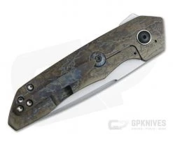 Chad Nell Custom Gent Satin AEB-L Toxic Titanium Frame Lock Flipper -Outlet Flippers Store 4124 2