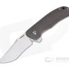 Enrique Pena Custom Dingo Clip Point CPM-154 Bronze Textured Titanium Frame Lock Flipper -Outlet Flippers Store 4129 1