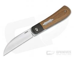 Enrique Pena Custom Swayback Wharncliffe Top Flipper Bolstered Natural Micarta 4138