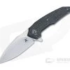 A2 Knives A6 Midi Flipper M390 Silver Lightning Strike Carbon Fiber