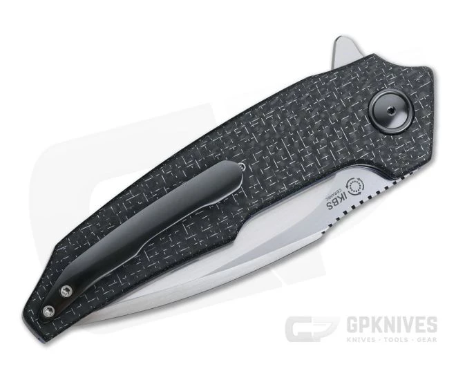 A2 Knives A6 Flipper CTS-XHP Silver Lightning Strike Carbon Fiber Zirconium Pivot 4 A2 Knives A6 Flipper CTS-XHP Silver Lightning Strike Carbon Fiber Zirconium Pivot - Image 2