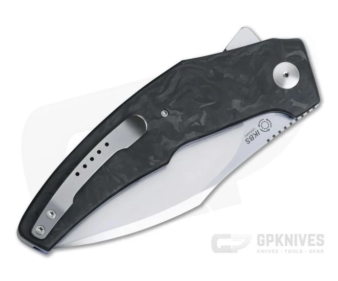 A2 Knives A8 Tashi Bharucha Collaboration Flipper Marbled Carbon Fiber 4 A2 Knives A8 Tashi Bharucha Collaboration Flipper Marbled Carbon Fiber - Image 2