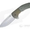 Aaron Frederick Custom Tartarus CPM-3V Bolstered Green Micarta Flipper 4195 -Outlet Flippers Store 4195