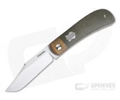 Enrique Pena Custom Lanny's Clip Front Flipper Bolstered Green Canvas Micarta