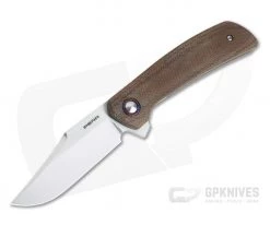 Enrique Pena Custom Laredo Bowie CPM-154 Natural Micarta Titanium Liner Lock Flipper