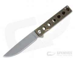 Brad Zinker Custom Miscreant 4.0 FLF Stonewashed S35VN Bronze Anodized Titanium Frame Lock Flipper