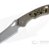 Olamic Cutlery Whippersnapper Wharncliffe Stonewashed 20CV Bronze Kinetic Earth Acid Rain Top Flipper 4240