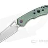 Olamic Cutlery Whippersnapper Wharncliffe Satin 20CV Tumbled Rainforest Finshed Titanium Top Flipper 4251 -Outlet Flippers Store 4251