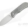 Burger Custom EXK SFL Satin M390 Spear Point Titanium Frame Lock Top Flipper -Outlet Flippers Store 4261