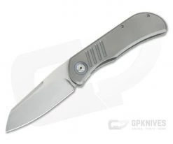 Burger Custom EXK SFL Satin M390 Sheepsfoot Titanium Frame Lock Top Flipper