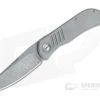 Burger Custom EXK SFL Acid Washed M390 Sheepsfoot Titanium Frame Lock Top Flipper -Outlet Flippers Store 4264 1