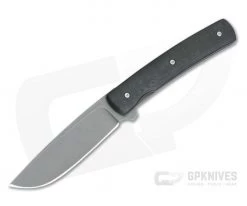 Brad Zinker Custom FR Stretch LLF Stonewashed CPM 154 Uni Black FatCarbon Liner Lock Flipper 4297