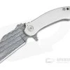Grindhouse Knives TMAx #12 Nichols Damascus Satin Double Titanium Flipper -Outlet Flippers Store 4314 1