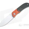 Burger Custom LEXK Plus Satin M390 Orange G10 Bolstered Carbon Fiber Titanium Liner Lock Top Flipper