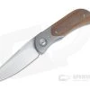 Burger Custom EXK Plus Bolstered Natural Micarta Satin M390 Liner Lock Top Flipper 4338 -Outlet Flippers Store 4338
