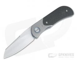 Burger Custom EXK Plus Bolstered Carbon Fiber Satin M390 Liner Lock Top Flipper 4339