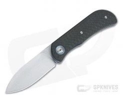Burger Custom EXK Plus Carbon Fiber Satin M390 Liner Lock Top Flipper 4343